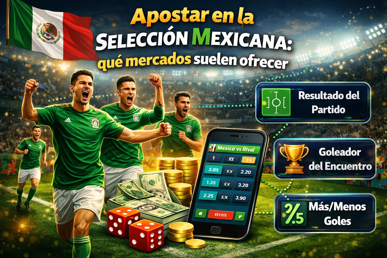 Apostar en la Selección Mexicana: casas de apuestas mexico
