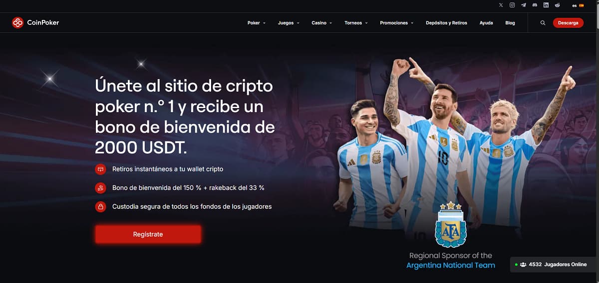 CoinPoker - Apuestas con Cripto sin KYC y Verificación en Blockchain